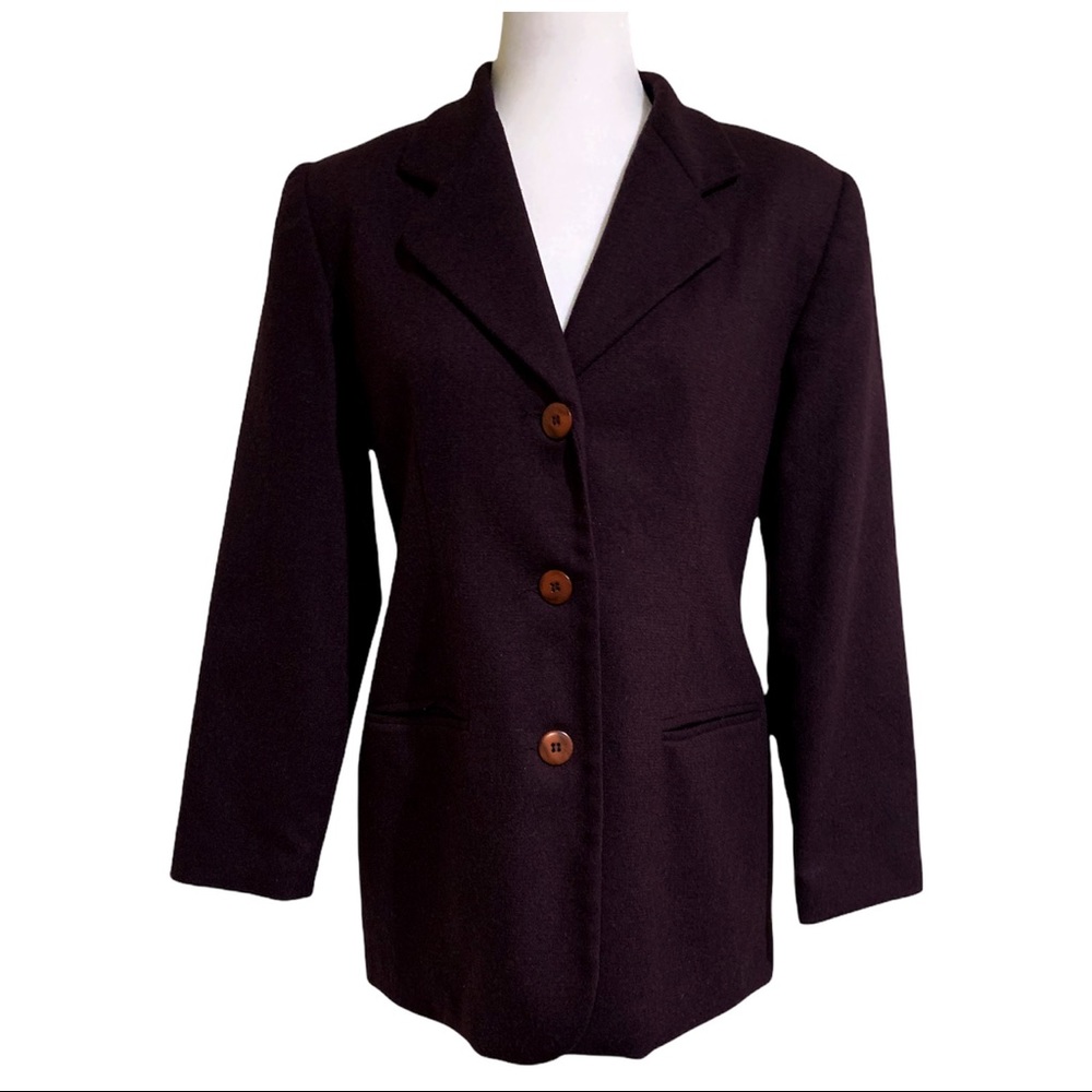 BICÉ Blazer Stunning Eggplant Long Fitted Women Blazer Size 6P